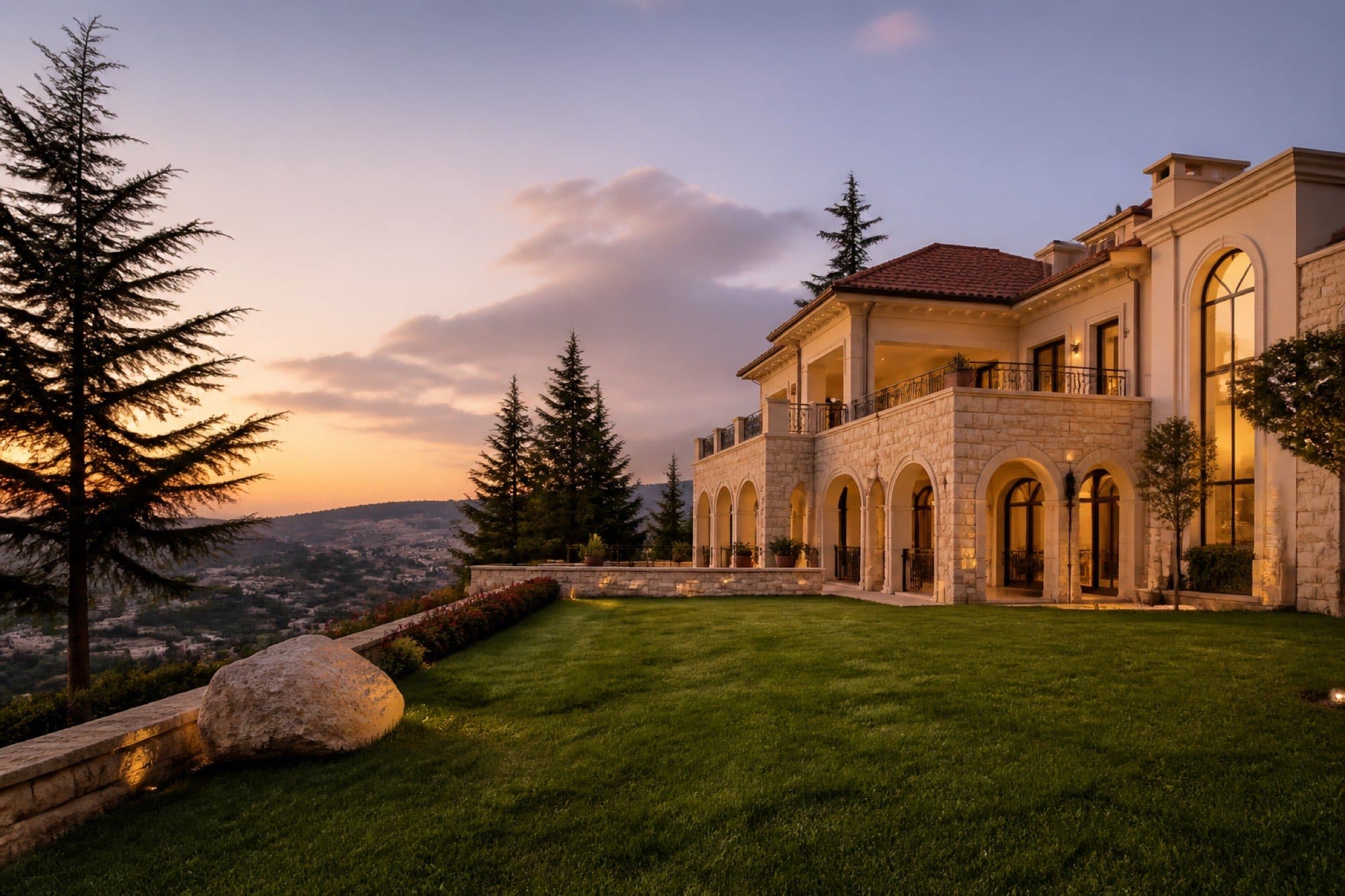 Mediterranean villa in the Lebanese mountains